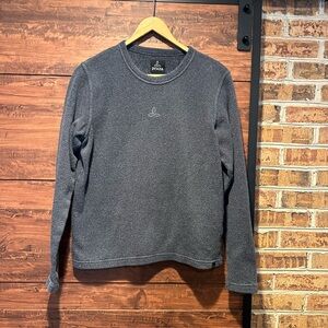 Prana grey blue Textured Knit Top RN 124977  (6)